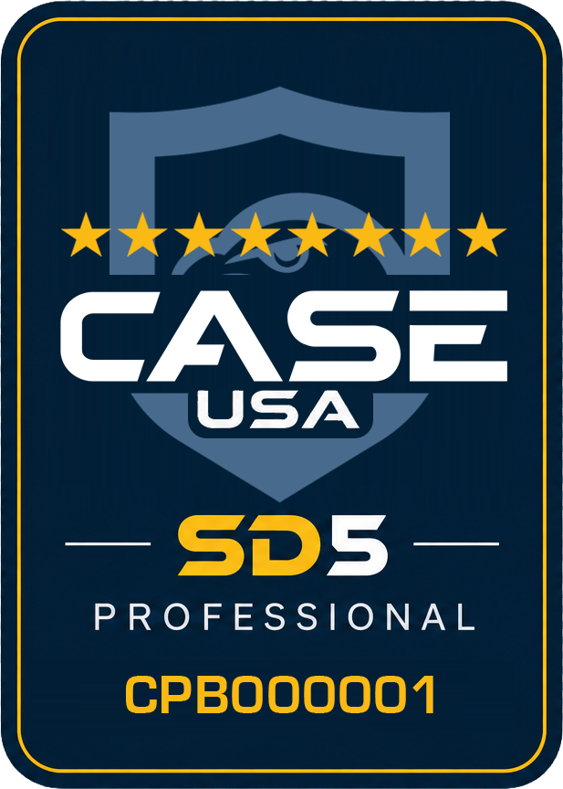 CASE SD5 Professional badge