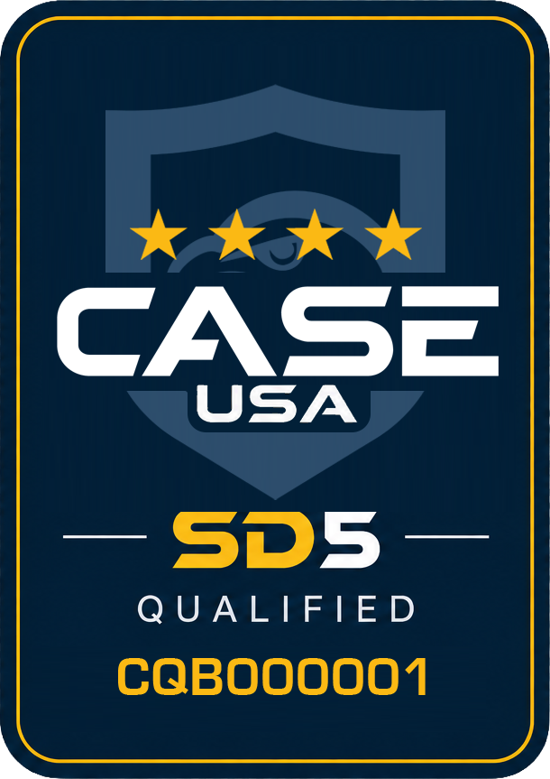 CASE SD5 Qualified badge